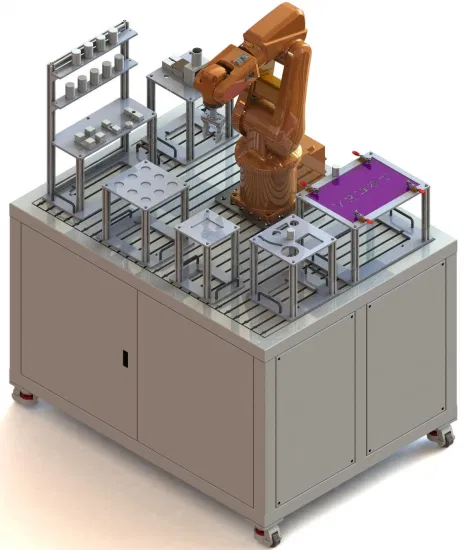 Robot Educativo personalizado, plataforma de tren ABB/Fanuc/Kuka/ Yaskawa/NACHI, Robot Industrial de 6 ejes, brazo robótico, recolector Industrial